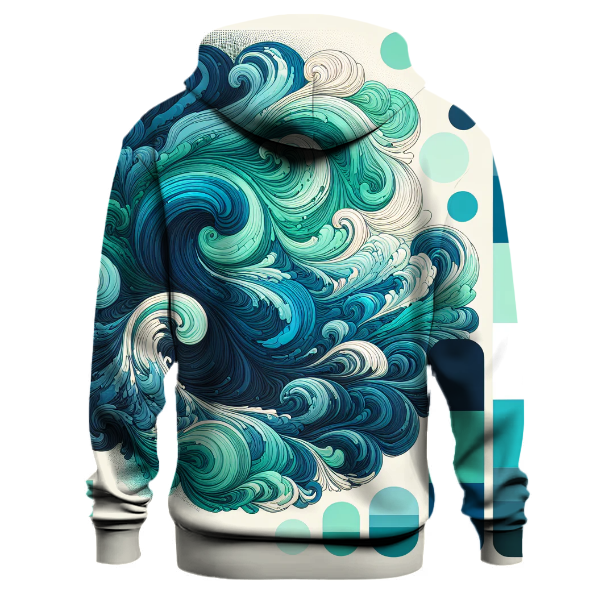 Artistic Ocean Swirl Hoodie