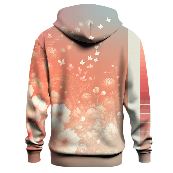 Blossom Breeze Gradient Design Hoodie