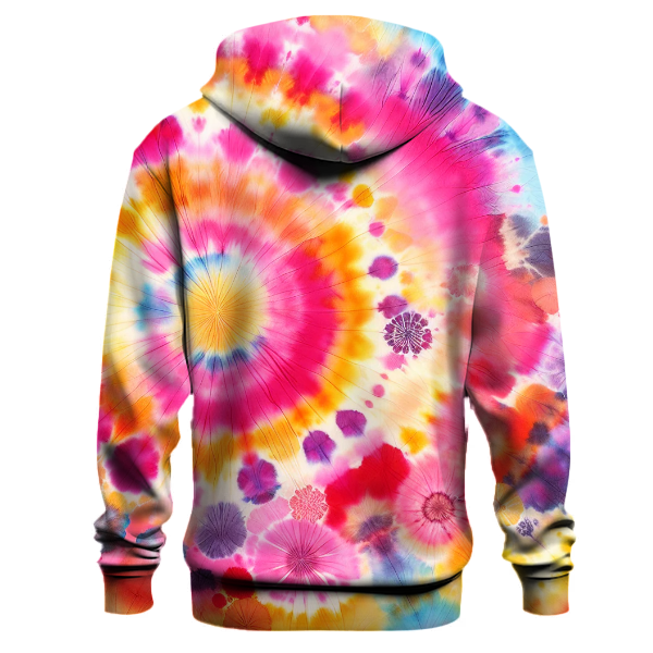 Sunset Blossom Tie-Dye Hoodie