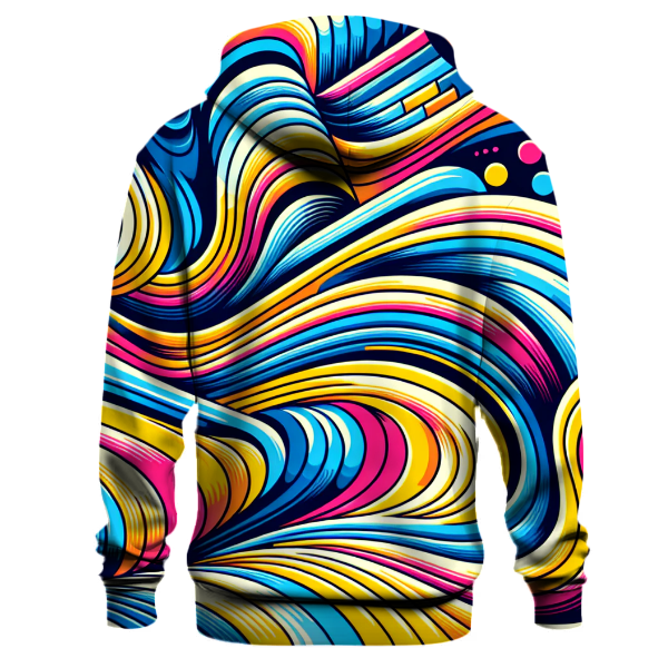 Geometric Wave Fusion Hoodie