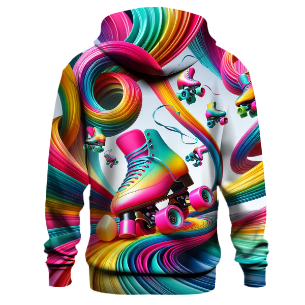Colorful Retro Roller Skate Hoodie