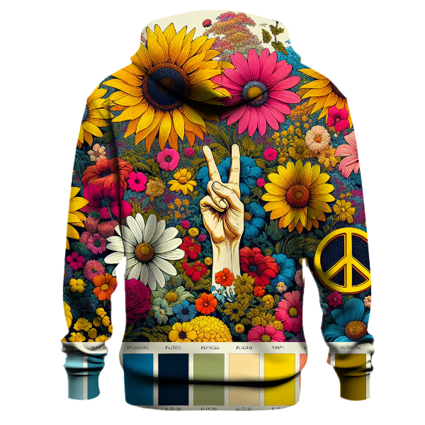 Floral Peace Love Hoodie