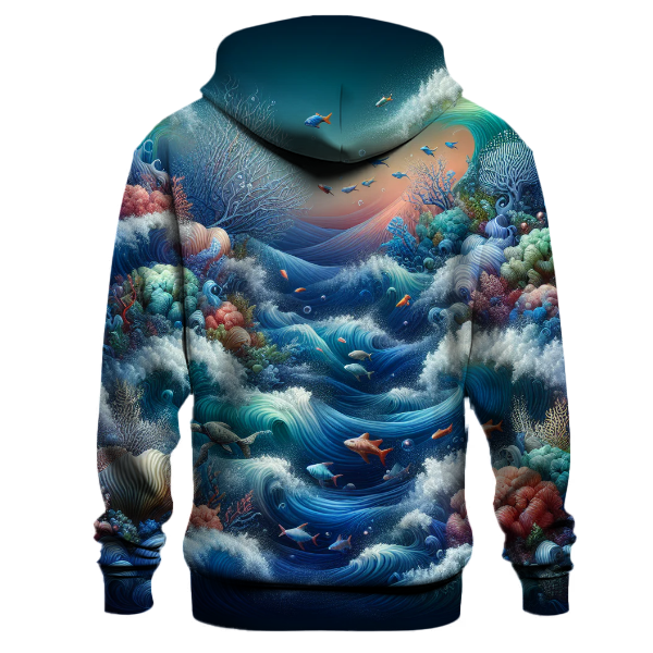 Ocean Dreams and Waves Hoodie