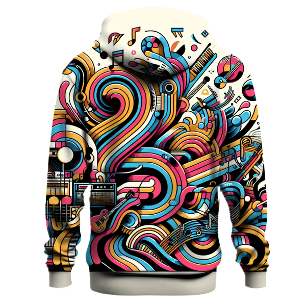 Retro Rhythm Waves Hoodie