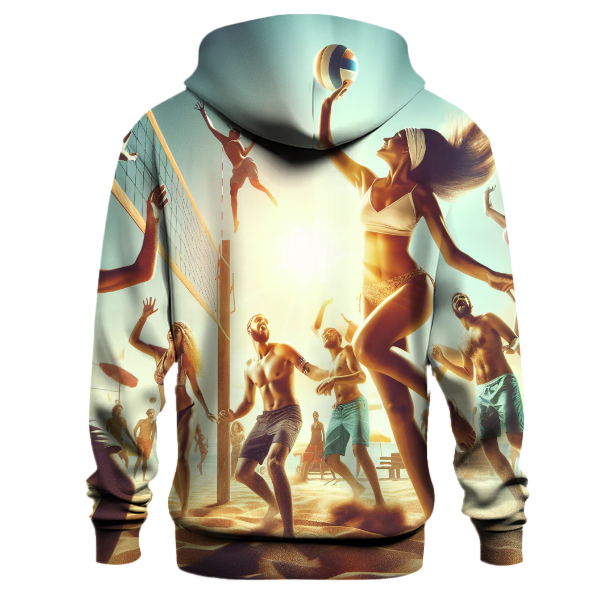 Volleyball Beach Day Hoodie