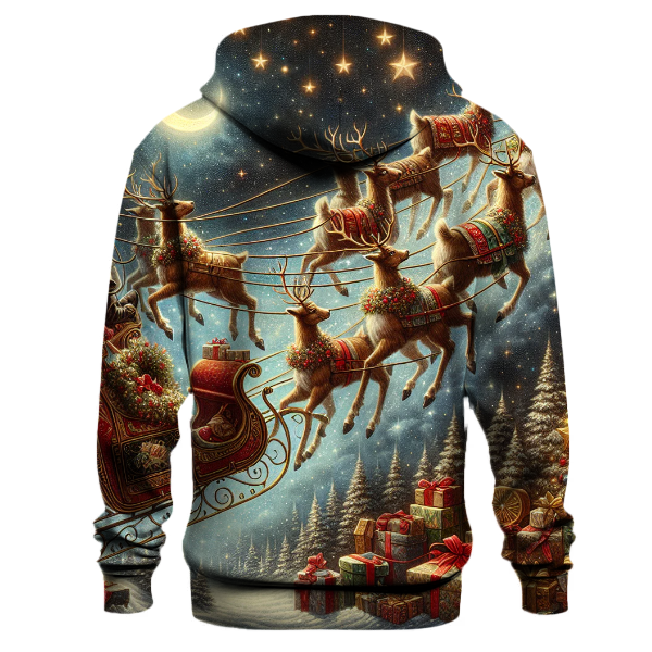 Vintage Santa's Sleigh Ride Hoodie