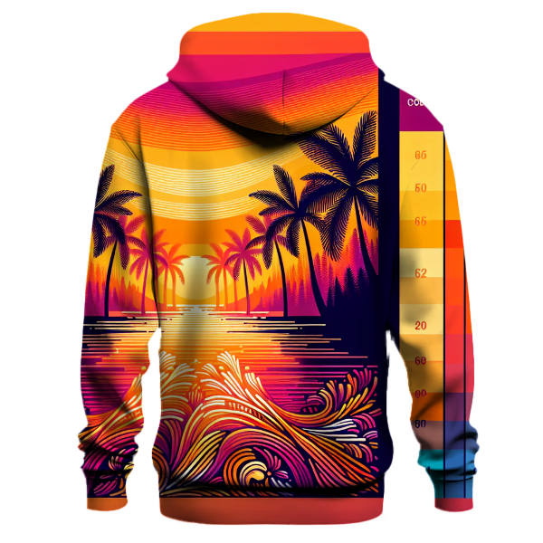 Vibrant Tropical Sunset Gradient Hoodie