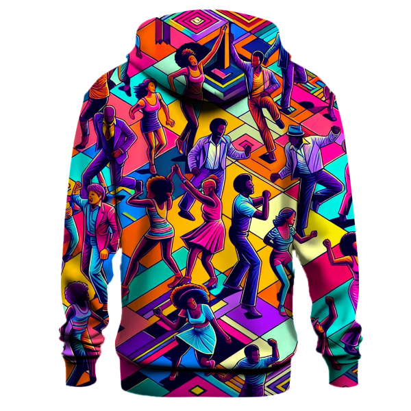Dynamic 80s Dance Party Hoodie