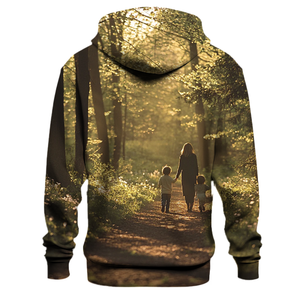 The Path of Memories A Mother's Guiding Footsteps Hoodie