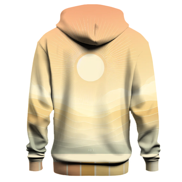 Peachy Sunrise Gradient Hoodie