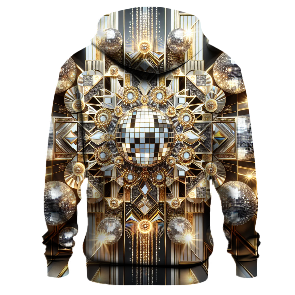 Golden Disco Delight Hoodie