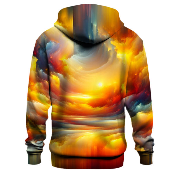 Golden Horizon Tie-Dye Hoodie