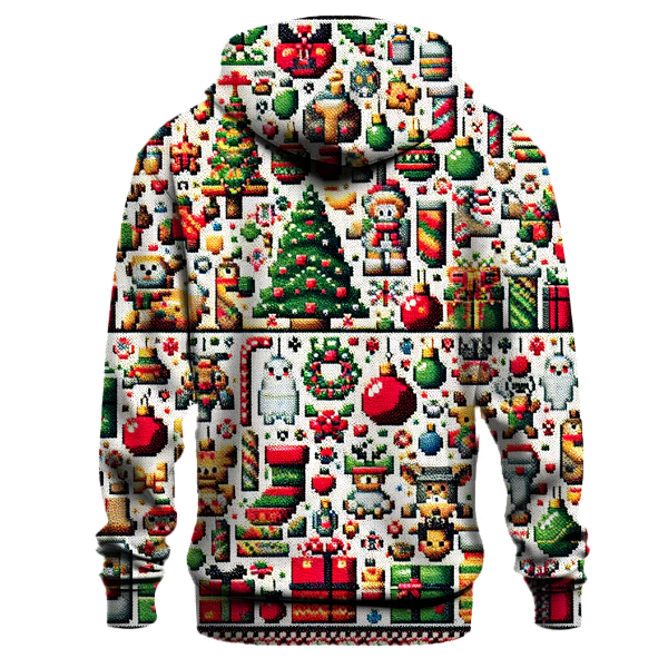 Charming Christmas Stocking Display Design Hoodie