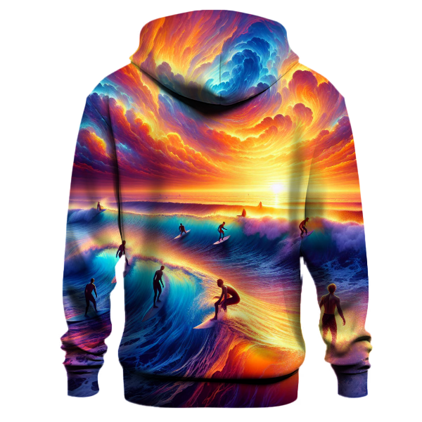 Surfing Sunset Vibes Hoodie