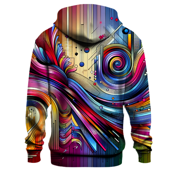 Abstract Groove Blast Hoodie