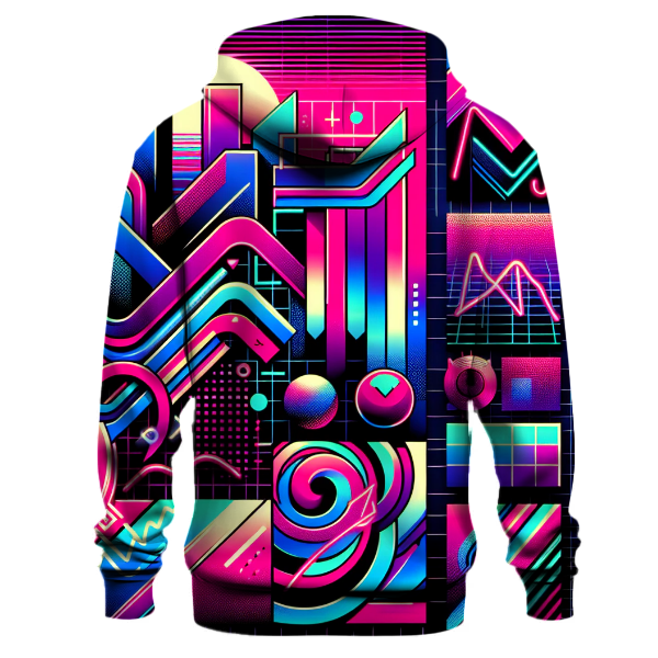 Bright Neon Synthwave Hoodie