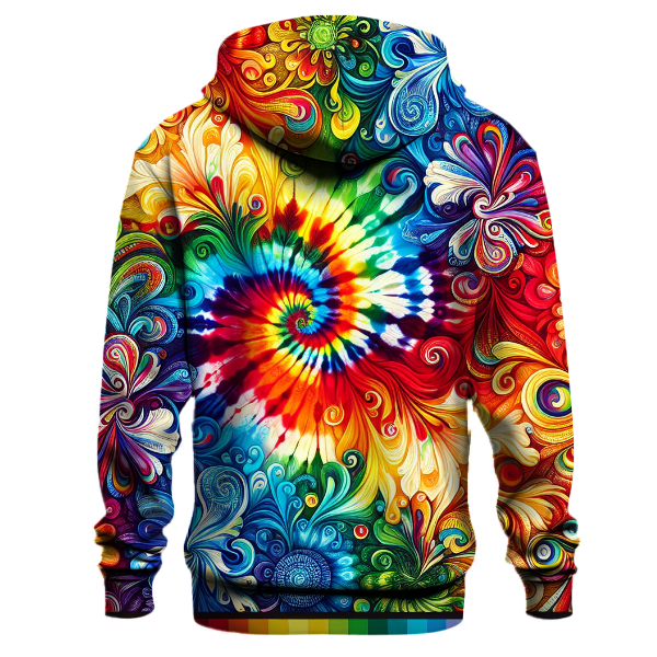 Joyful Rainbow Wave Hoodie