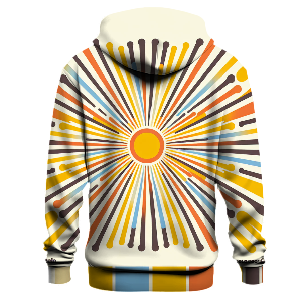 Retro Sunshine Rays Hoodie