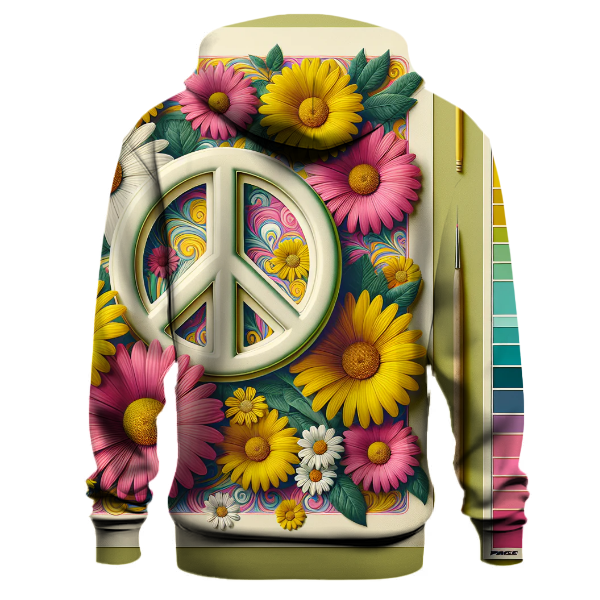 Flower Power Peace Hoodie