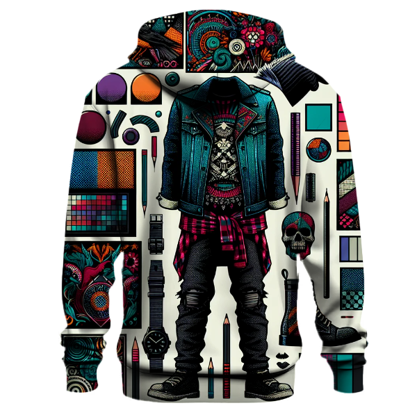 Funky Retro Grunge Hoodie