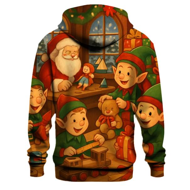 Santa's Workshop with Elves Hoodie