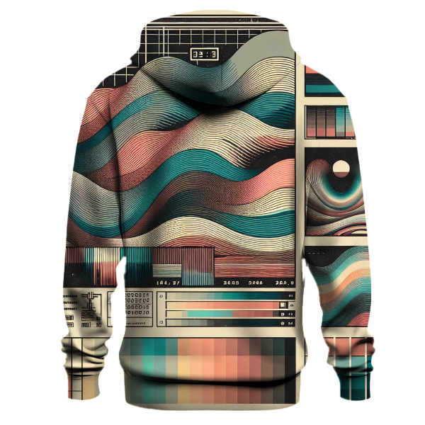 Retro Television Waves Hoodie