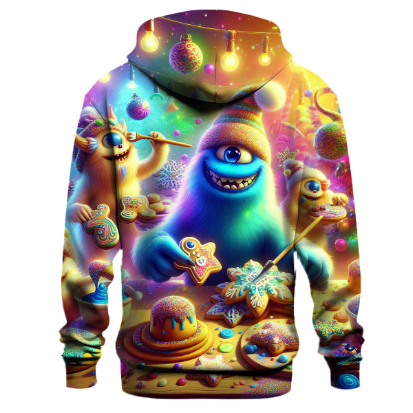 Cheerful Christmas Cookie Monsters Hoodie