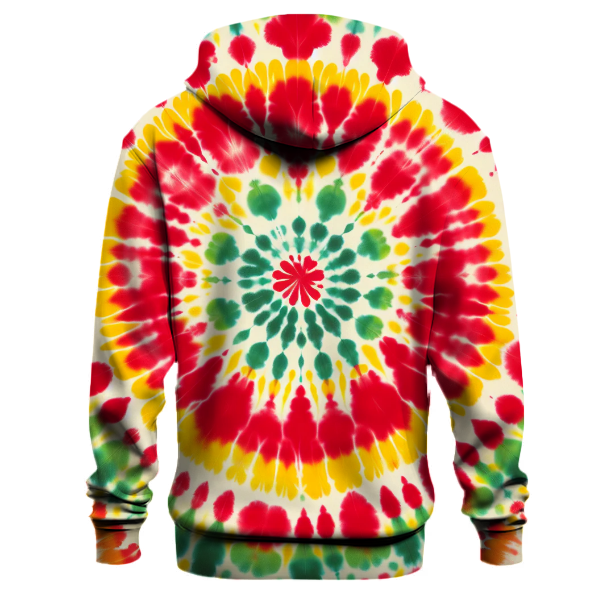 Classic 70s Tie-Dye Rainbow Hoodie