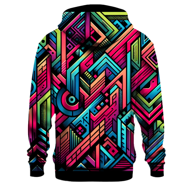Geometric Flash Design Hoodie
