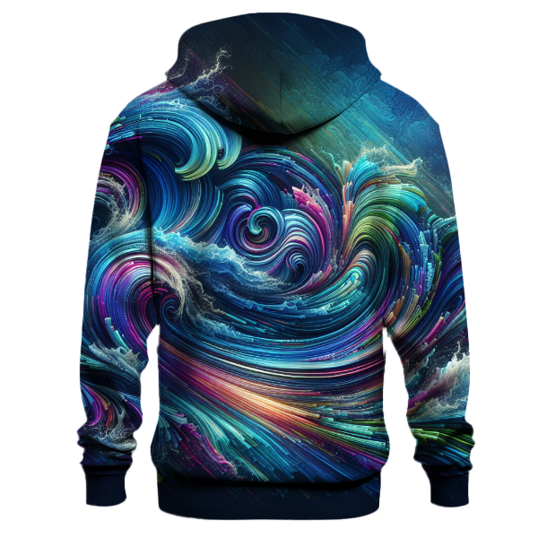Electric Wave Tie-dye Design Hoodie