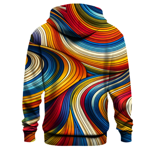 Retro Rainbow Lines Hoodie