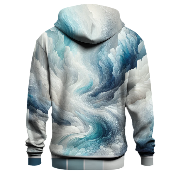 Glistening Glacier Tie-dye Design Hoodie