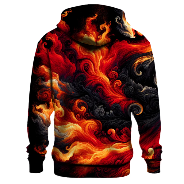 Fire Dance Tie-Dye Design Hoodie