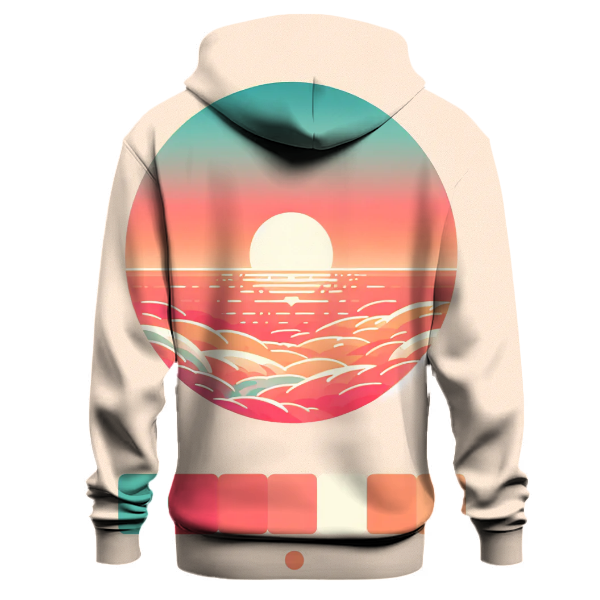 Bright Coral Gradient Hoodie