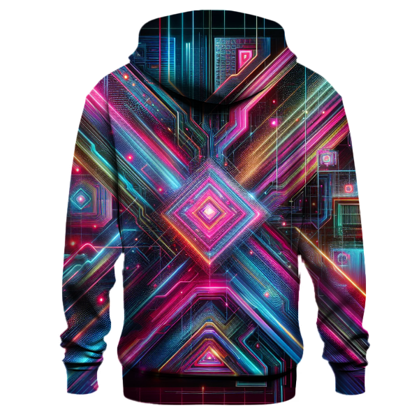 Neon Dream Grid Hoodie