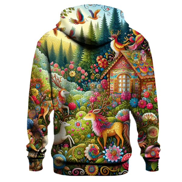 Folk Art Forest Hoodie