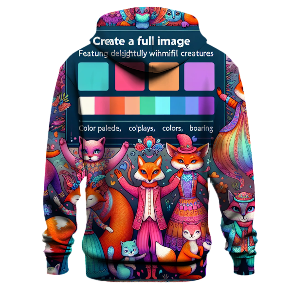 Quirky Whimsical Creatures Hoodie