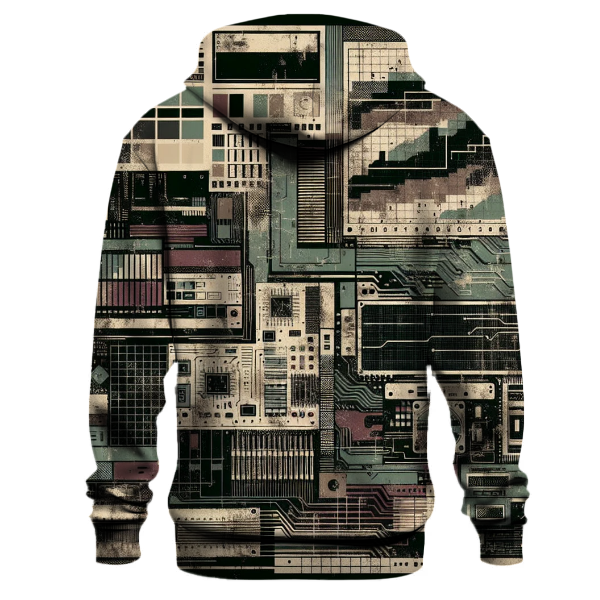 Retro Tech Grunge Hoodie