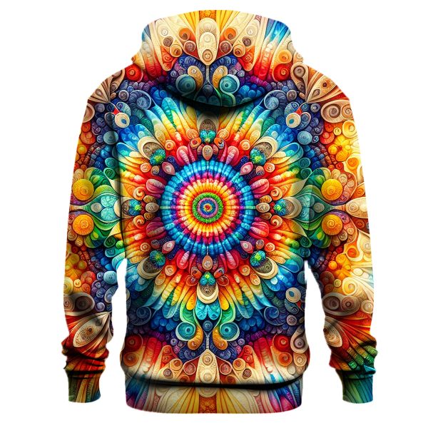 Rainbow Kaleidoscope Delight Hoodie