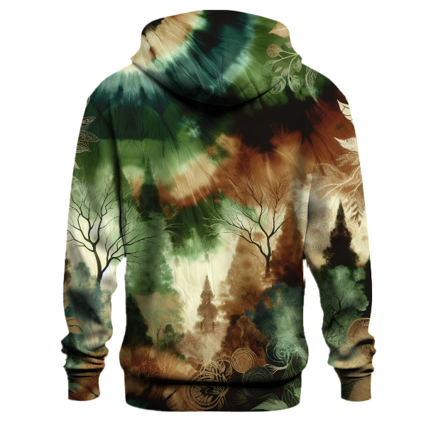 Deep Forest Tie-dye Design Hoodie