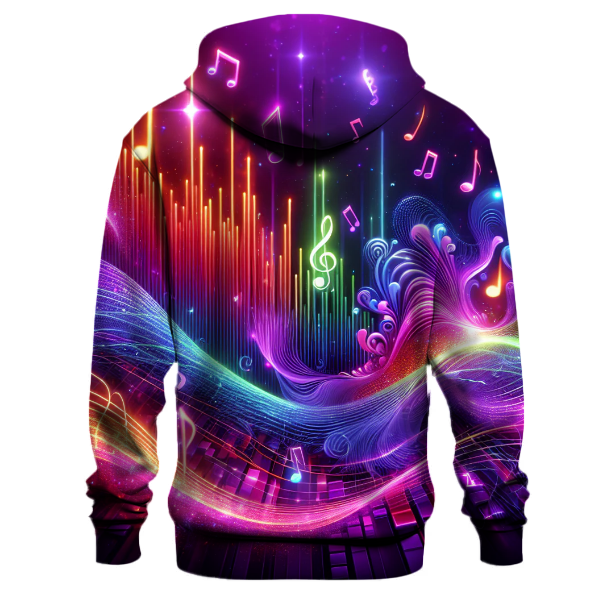 Colorful Sound Waves Hoodie