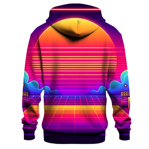 Retro Neon Fade Hoodie