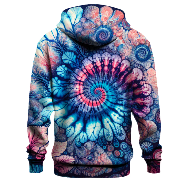 Azure Coral Burst Hoodie