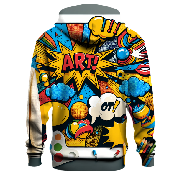 Neon Pop Art Explosion Hoodie