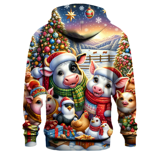 Festive Farmyard Christmas Hoodie