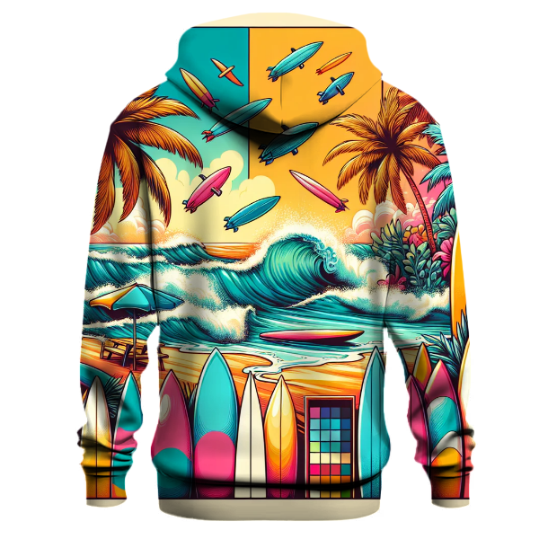 Radical 80s Surf Style Hoodie