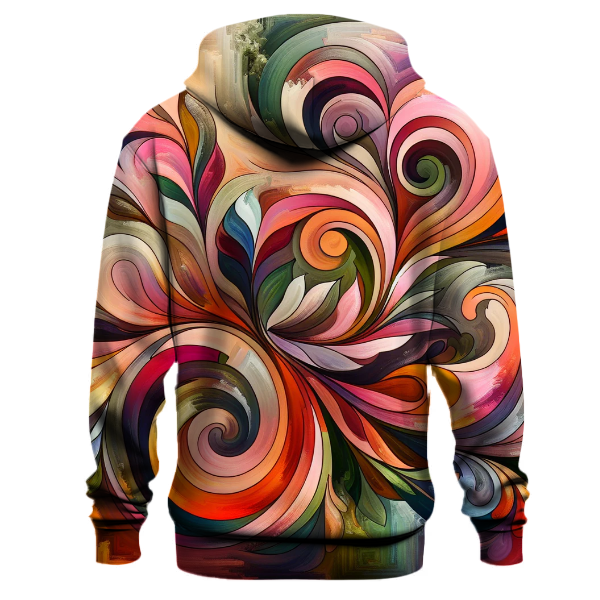 Abstract Floral Fusion Hoodie