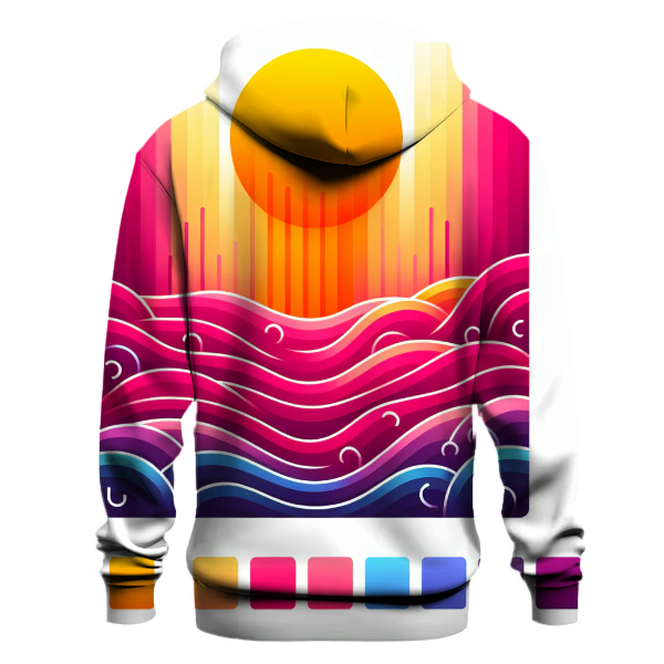 Bright Floral Cascade Hoodie