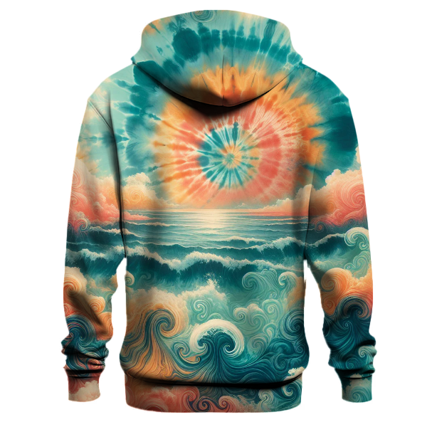 Ocean Sunset Burst Hoodie