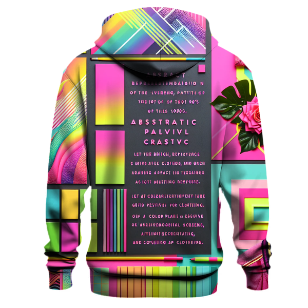 Neon Floral Fiesta Hoodie